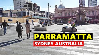 PARRAMATTA City Centre Sydney Australia  Walking From Parramatta Station To Parramatta River [upl. by Silma]