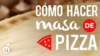 Cómo hacer masa para pizza  Cómo hacer pizza en casa  Masa para pizza [upl. by Roldan]