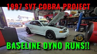 BASELINE DYNO RUNS  STOCK 97 COBRA DYNO [upl. by Nollad520]