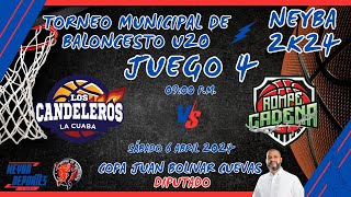 LA CUABA VS ROMPE CADENA  TORNEO MUNICIPAL U22 NEYBA 2K24  JUEGO 4  05 ABRIL 2024 [upl. by Rusert244]