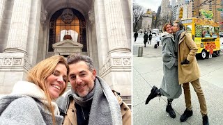 Daniele Bossari e Filippa Lagerback felici a New York con la figlia Stella [upl. by Kamaria]