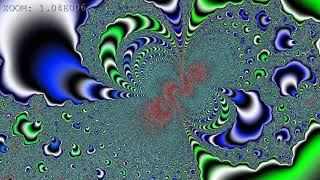 Short Mandelbrot zoom with rainbow waves [upl. by Benildis851]