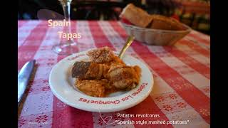 FOODS SPAIN Tapas Patatas revolconas Torrezno  with subtitles [upl. by Sandberg]