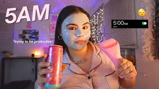 WAKING UP AT 5AM 🧘🏼‍♀️chatty grwm skincare amp glowy makeup routine for summer  tips on motivation [upl. by Jamel]