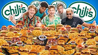 We Ate Chilis Entire Menu 50000 Calories Mukbang [upl. by Graff]