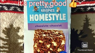 Rice Krispies Home Style Chocolate Flavor Taste Test [upl. by Eberle]