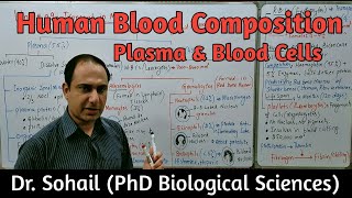 Human Blood Composition  Blood Cells  Plasma  MDCAT amp NEET Biology  UrduHindi [upl. by Sherrie]