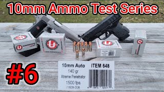 10mm Ammo Testing Series 6 Underwood Xtreme Penetrator 140gn  5quot AND 38quot Barrels  AccuracyGel [upl. by Eelame979]