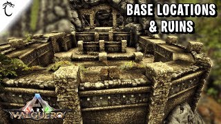 ARK  Valguero  Base Locations amp Ruins [upl. by Frum]