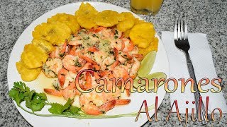 Receta Camarones al Ajillo Rapido y Facil  Cocinando con Yolanda [upl. by Eatnod387]