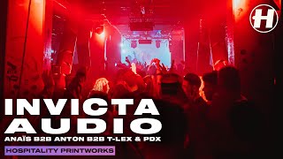 Anaïs b2b Anton b2b TLex amp PDX Invicta Audio  Live  Hospitality Printworks [upl. by Eilah]