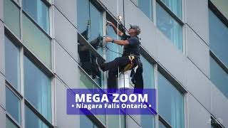 🎥 MEGA ZOOM Window Washer  Niagara Falls [upl. by Athey]