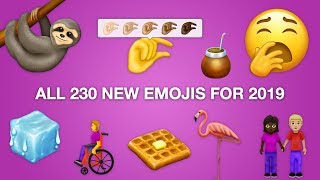 First Look All 230 New Emojis for 2019 [upl. by Rim368]