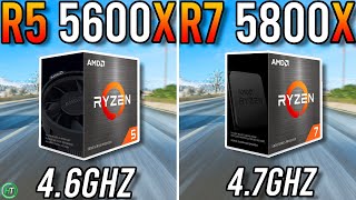 Ryzen 5 5600X vs Ryzen 7 5800X  RTX 3070 8GB [upl. by Llevol]