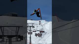 salomon Huck Knife Pro in action 💥 snowboarding snowboard [upl. by Esir]