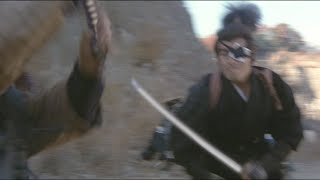 Samurai Yagyu Jubei Sonny Chiba uses surprise move [upl. by Berners]