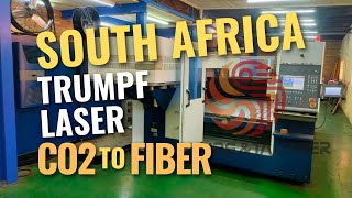 Trumpf TruLaser 3030 Conversion CO2 to Fiber Laser Retrofit Success in South Africa [upl. by Sylvester]