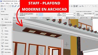 Staff plafond en archicad [upl. by Ynohtna]