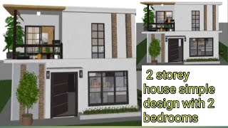 250k to 300k budget Two storey house box type with 2 bedrooms extrtior amp interior [upl. by Diba]