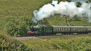 Paignton amp Dartmouth Steam Railway  Orange Timetable w 4936 Kinlet Hall  020812 [upl. by Kinny]