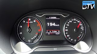 2015 Audi A3 14 TFSI ultra 150hp  0200 kmh acceleration 1080p [upl. by Nohcim]