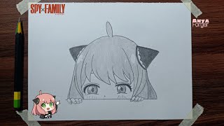 How To Draw Anya Forger  Anya Forger Drawing step by step  Easy Anime Drawing RealTime [upl. by Ayahc162]