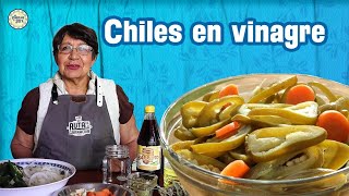 Chiles en VINAGRE caseros y FACILES DE PREPARAR [upl. by Aziul]