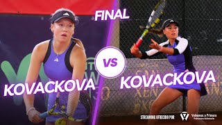 Final Femenina  22º ITF Juniors Sanxenxo J300 Alena Kovackova VS Jana Kovackova [upl. by Atnoek]