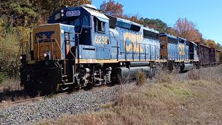 CSAO WPCA51 Northbound Through Williamstown Junction With CSXT 62386240 [upl. by Nehcterg]