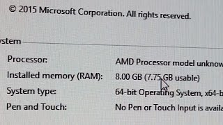 How to fix quotGB usablequot RAM problem under 64bit Windows set PCIE Graphics Card as default in BIOS [upl. by Nhguav989]