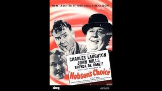 Charles Laughton  Moon in Puddle Scene  quotHobsons Choicequot 1954 [upl. by Alegnat]