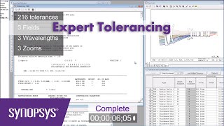 CODE V Tolerancing Minimized Production Costs  Synopsys [upl. by Silera]