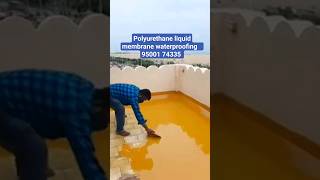 Polyurethane liquid Membrane waterproof coating waterproofing polyurethane shorts terrace [upl. by Niemad]