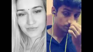 Foreigner Singing Tamil Song  En Jeevan  Theri  Smule  Duet with BeyzaYalcin7  SachinSachu [upl. by Pradeep]