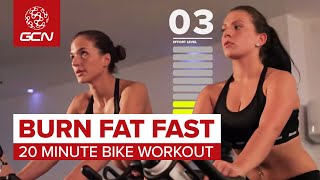 Burn Fat Fast 20 Minute Bike Workout [upl. by Eleph]