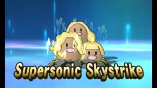 Funniest Z Move Animation Fly Through The Skies Dugtrio [upl. by Pinebrook553]