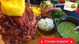 Tacos al pastor receta casera Trompo al pastor [upl. by Ackler185]