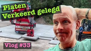 Betonnen platen leggen met een zuignap  Vlog 33 [upl. by Sharos430]