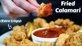 The Secret To Restaurant Quality Calamari At Home CRISPY amp TENDER [upl. by Anitnatsnoc434]