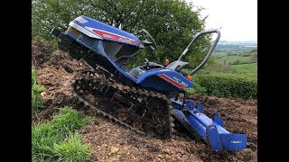 ISEKI TPC15 Track Tractor with 14 Meter Rotavator [upl. by Linkoski]