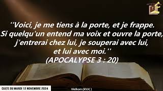 CULTE DU MARDI 12 NOVEMBRE 2024  Fr Moïse NTUMBA [upl. by Reh]