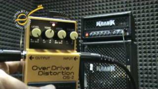 BOSS OS2 Overdrive Distortion clean  test EGITARAnetpl  demo na KRANK REV Jr Pro [upl. by Valerian]