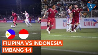 Hasil Filipina Vs Timnas Indonesia 11 Saddil Selamatkan Garuda dari Kekalahan [upl. by Arden]