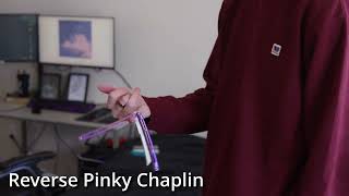 20 Chaplin Variations in 60 Seconds  Butterfly Knife Flipping [upl. by Thia]