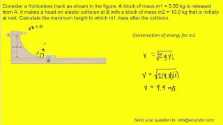 Consider a frictionless track as shown in the figure below [upl. by Korten]