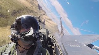 Breathtaking Aerial Footage From F15E Strike Eagle Cockpit [upl. by Lemhar]