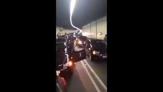 AntiIsraeli Muslims Block Traffic In Blackwall Tunnel London 29072014 [upl. by Ydnamron469]