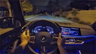 2020 BMW X5 M Competition POV Night Drive ASMR [upl. by Aihsele67]