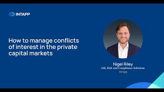 How to manage conflicts of interest in the private capital markets [upl. by Atenek]