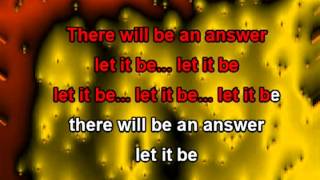 Let it Be with lyrics  The Beatles karaoke [upl. by Boiney]